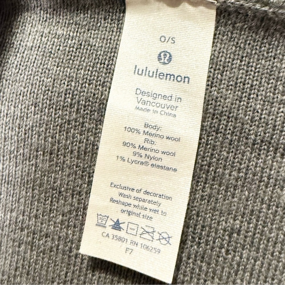 LULULEMON “All in a Day” Hooded Poncho in Gray Size One Size — GORGEOUS!!! - Picture 11 of 11
